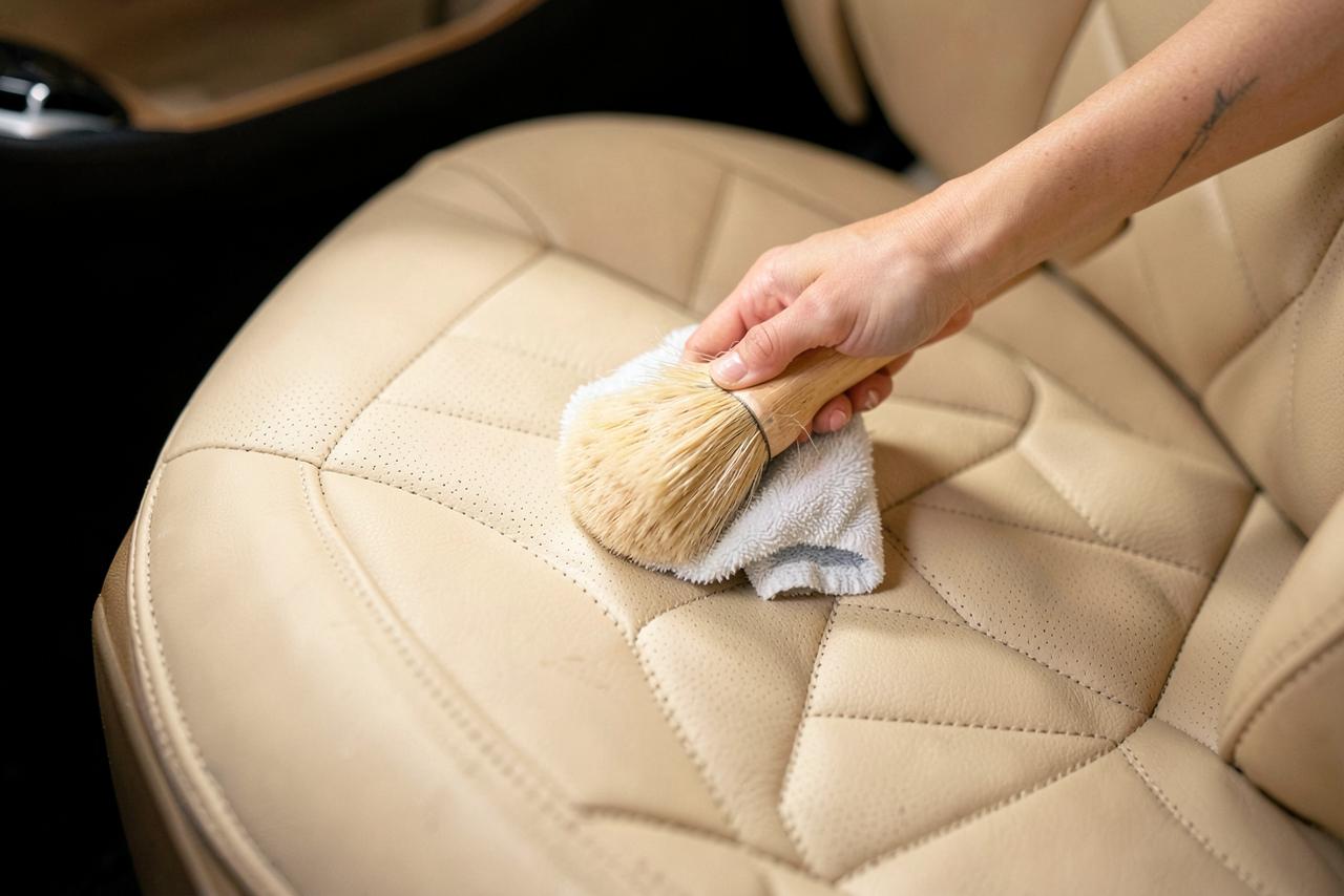 Leather detailing without the shine